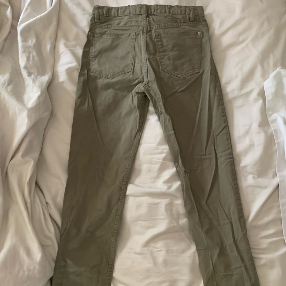 H&M Men’s Slim Fit Green Pants 30x30
